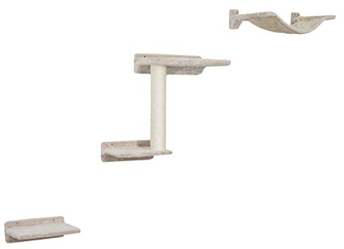 Kerbl Pet Kletterwand Zugspitze für Katzen, 5-teilig, beige