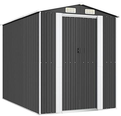 Keketa Trädgårdshus trädgårdshus verktyg trädgårdshus skjul verktyg trädgårdsredskap antracit 192 x 274 x 223 cm av galvaniserat stål
