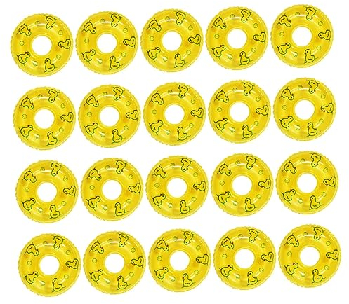 ibasenice 20stücke Mini-schwimmring Aus PVC Miniatur-schwimmringe Für Puppenhaus Winzige Schwimmringe Als Foto-Requisiten Und Dekoration Kleine Schwimmringe Für Partygeschenke Und Partydeko
