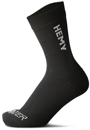 Hemy Waterproof Socks for Men & Women - Breathable, Warm, Durable, Organic Cotton - Ideal for Hiking, Running, Cycling, Trekking and Walking Crew Socks