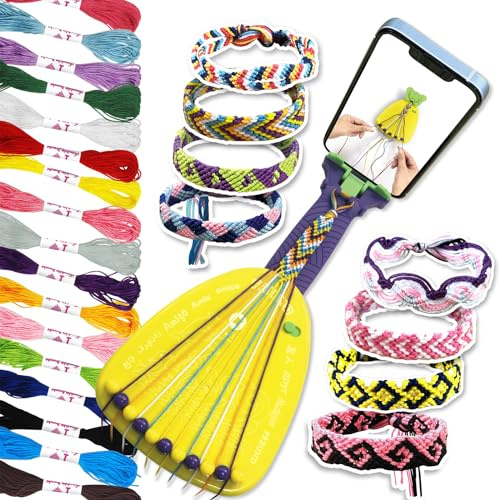 KEEHOM Vänskapsarmband pysselset för flickor 6-12 år, gör-det-själv kreativa barnleksaker pysselset armband för 6 7 8 9 10 11 12 år födelsedagspresent
