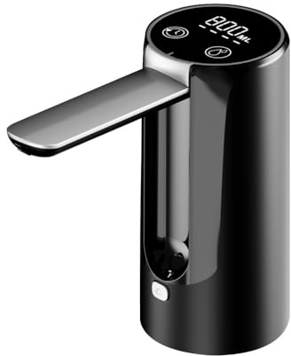 Water Bottle Dispenser, USB-C Foldable Automatic Water Pump with LED Touch Screen for Home Office Camping