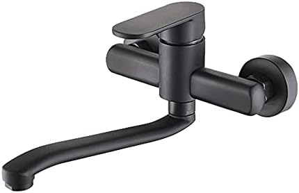 Wandmontierte Küchenspüle-Mischbatterien, Küchenarmaturen, Schwarz, 360-Grad-Drehung, Küchenarmaturen, Mixer-30 Cm,20 Cm