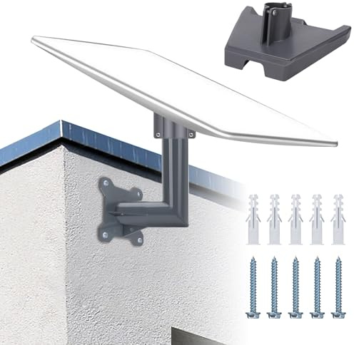 Starlink - Supporto da parete per Starlink V3, Starlink, kit di montaggio con adattatore Starlink, Starlink Pole Mount, supporto per tetto Starlink Internet Kit satellitare (corto)
