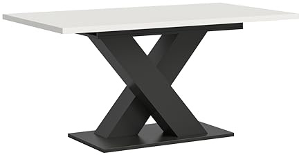 xonox.home - Esstisch Motion 2-TLG. Set 150x76x90 cm in grau und weiß - Auszugstisch Holztisch Speisetisch Wohnzimmertisch Küchentisch - erstklassige Qualität einfache Montage