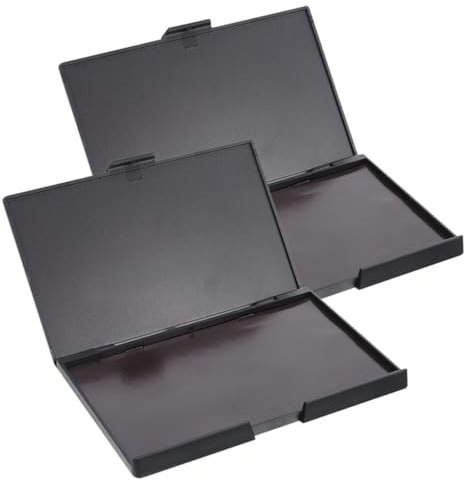 BELLIFFY 2stücke Leere Lidschattenpalette Magnetische Lidschattenplatte Kunststoff Diy Lidschattenschale Aufbewahrungsbehälter Für Lidschatten