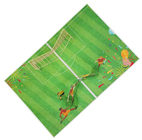 OFFSCH 3d Fußball Pop up Karte Kleine Zarte Grußkarte Aus Papier Dekorative Geburtstagskarte Für Fußballfans