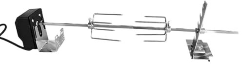 Sharplace Grill Rotisserie Kit Accessory 15kg Capacity Stainless Steel Auto Swivel BBQ Roasting Machine for Party Cooking Steak Chicken