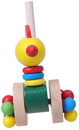 BESTonZON 2pièces Trotteur pour Poussette Amusante Chariot De Marche Amovible Forme De Canard Et Poule Jouet Éducatif pour Petite