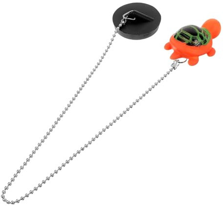 Operitacx Tappo Per Vasca a Forma Di Animale Tappo Di Scarico in Gomma Resistente Adatto Per Lavandini e Bagni Catena Facile Da Usare e Riutilizzare