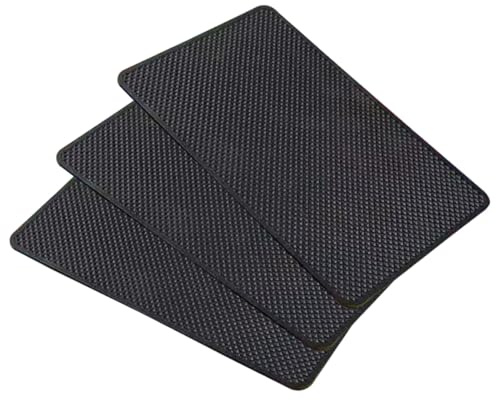KYLOS 3 Pezzi Tappetino Antiscivolo Auto,Tappetino Cruscotto Auto,Tappetino Antiscivolo Auto Cruscotto,Tappetini Macchina,Oggetti Per Auto, Tappetino Antiscivolo Per Smartphone(190X 120 Mm),Tappetino