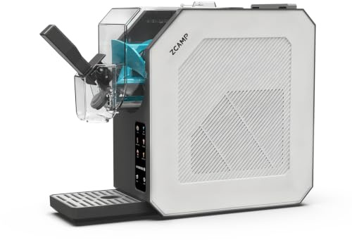 Zcamp Hbs-1901eu 1,9L Gelatiera, 6 Funzioni, Gelatiera Autorefrigerante, Macchina Del Ghiaccio, Per La Fabbricazione Di Crema Gelata, Succo, Gelato, Raffreddamento Rapido