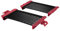 Xavax Grillplatte für Mikrowelle (2 Platten, 29,5 x 15,1 x 5,8 cm, 2 Stück, bis 900 W) schwarz/rot