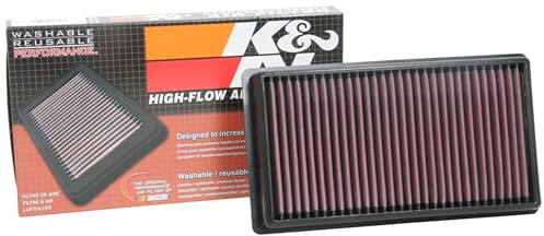 K&N Filtre à Air compatible avec Citroën C4 Picasso/C5 aircross/Jumpy/Spacetourer & Peugeot 308/3008/508/5008/Expert/Traveller & Toyota ProAce & Opel Zafira Life (2019-) 2.0 Diesel 2015- (33-3122)