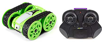 EXOST RC 20261 MINI FLIP TANK av Silverlit, leksaksbil, fjärrstyrd bil, infraröd teknik, skala 1:34, grön eller röd, från 5 år