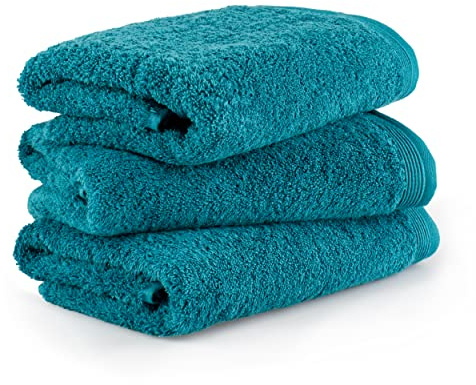 Möve Superwuschel Handtuch-Set, 3 Handtücher 50 x 100 cm, Made in Germany, 100% Baumwolle, Lagoon