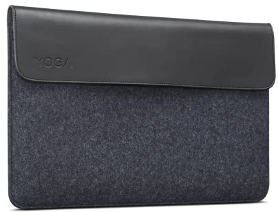 Lenovo - Yoga case for 15 laptops and detachable laptops, in leather and wool felt, color: black