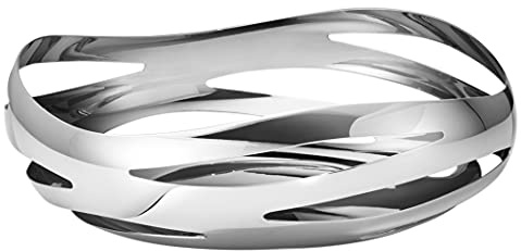 Georg Jensen - Brotkorb/Früchtekorb - Cobra - Edelstahl - Silber - (ØxH) 24 x 7,6 cm