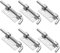 6 Stück Türriegel, Edelstahl Riegelschloss, Dekor Tor Feder Verrieglung, Universal Federriegel, Verzinkt Riegelverschluss, Für Bad, WC, Schuppen, Schlafzimmer, Einfach zu Montieren, 5,5cm×1,6cm,Ø4,5mm