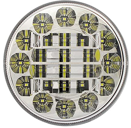 lighteu®, Forda LED-Rückfahrleuchte, 122 mm runde Rückfahrleuchte, runde Rückfahrleuchte mit LKW-LED, für LKW, Anhänger, Wohnwagen