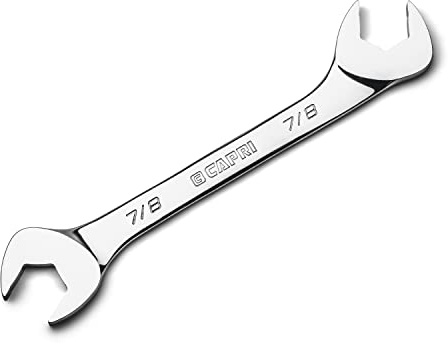 Capri Tools 7/8 in. Angle Open End Wrench, 30° and 60° Angles, SAE