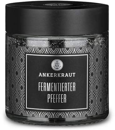 Ankerkraut Fermentierter Pfeffer 60 g im Tiegel – Gourmet schwarzer Pfeffer, Premium-Qualität für Fleisch, Salat & Soßen