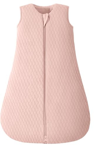 Yoofoss Saco de Dormir para Bebé de Invierno Algodón 2.5 TOG Manta Envolvente para Dormir Súper Cálido para Unisex Niñas Niños 0-6 Meses Rosa