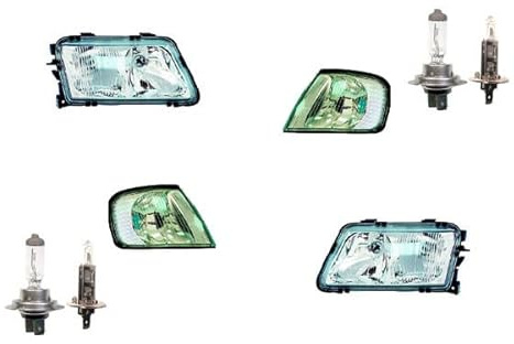 Johns, Scheinwerfer passend für Audi A3 8L 96-00 + H7 H1 Set Links Rechts inkl. Blinker