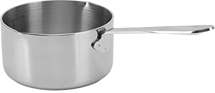 XHTLLO Simmertopf, Edelstahl 316, Heizt Sich Schnell Auf, Schokoladenschmelztopf, Leitet Die Wärme Gleichmäßig Ab, Flacher Boden, Dansk Butterwärmer, für Schokolade(500 ml)