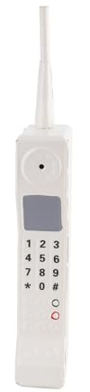 Keenso 90s Phone Prop, Cell Phone Ornament Retro Prop for Home Living Room Decor (White