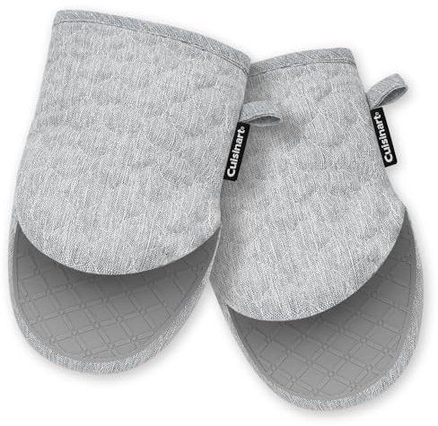 Cuisinart ShieldPro Mini Silicone Oven Mitts, 2-Pack 5.5x8.5, 450F