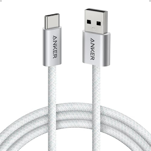Anker Zolo USB auf USB C Kabel 3.1A geflochten CarPlay [1 Stück 1,8m] | Nahtlose CarPlay-Verbindung für iPhone 17 Pro Max/16/15 Serie, Samsung Galaxy S24/S25 und MacBook Pro/Air