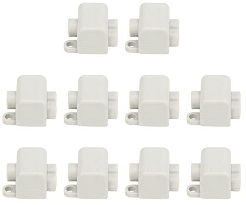 Blocs à Bornes de Câble de Connecteur Rapide 60A 400V - 10 PCS Blocs Jonction Câblage électrique avec Conducteur Cuivre pour le Plafond, l'interrupteur et le Câblage du Compteur