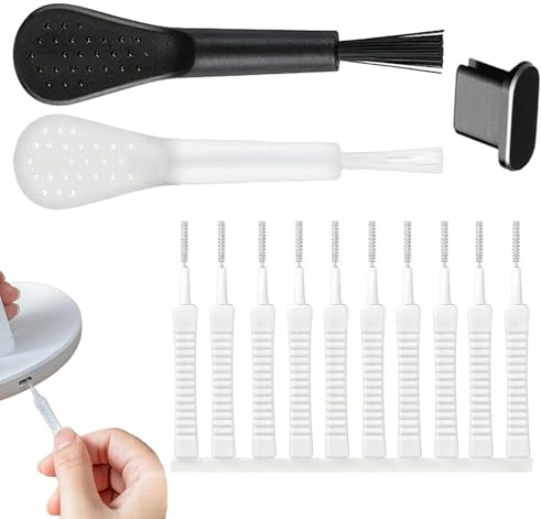 Kit De Limpieza para Cargador De Teléfono Herramientas De Detallado | Herramienta De Limpieza Para Teléfono Con Tapón Antipolvo Para Tableta Hogar Taller Viaje Mantenimiento De Dispositivos