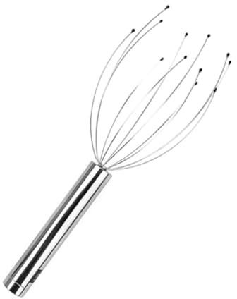 ibasenice Masseur de Tête Électrique Araignée Scalp Massager sans Batterie pour Homme et Femme Stimulation Du Chevelu et Croissance des Cheveux Léger et Portable