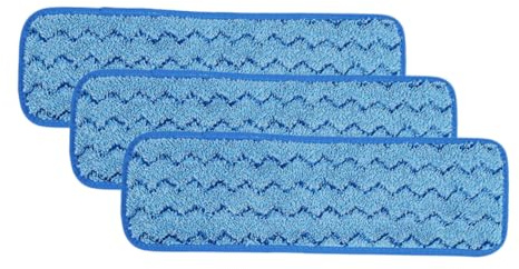 iplusmile 3 pièces Lot de Lingettes Réutilisables pour Balai Microfibre Serpillères Humides et Sèches Chiffons Lavables pour Sols Durs et Lisses Accessoires de Remplacement pour Ménage et