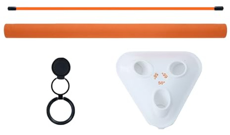 Golf Swing Trainer | Allenatore portatile per pratica 'oscillazione | Bastone indicatore aereo | Impugnatura da golf con fascia da braccio per destra, per adulti, uomini, donne, golfisti, interni