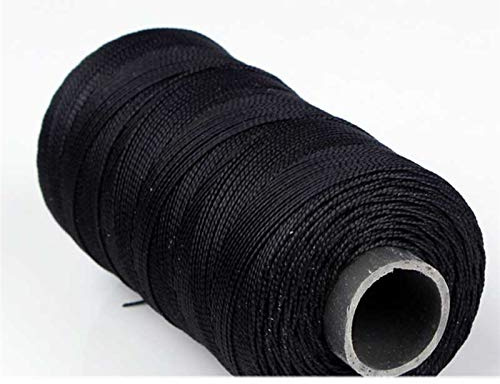 Bclla Zkenshan-Natural Jute Twine 300M/roll Jute Twine Thin Rope String Threads Leather Tools Wire Sole Line Seam Shoe Repair DIY Sewing Accessories, Natural Jute Fiber (Color : BK)