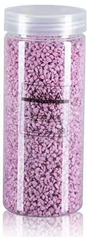 moorg Barattolo di Sassolini Decorativi per Vasi Colore Rosa da 1.180 gr, 13 Colori di Sassi Decorativi per Vasi, Pietre Decorative da 2,5-4 mm
