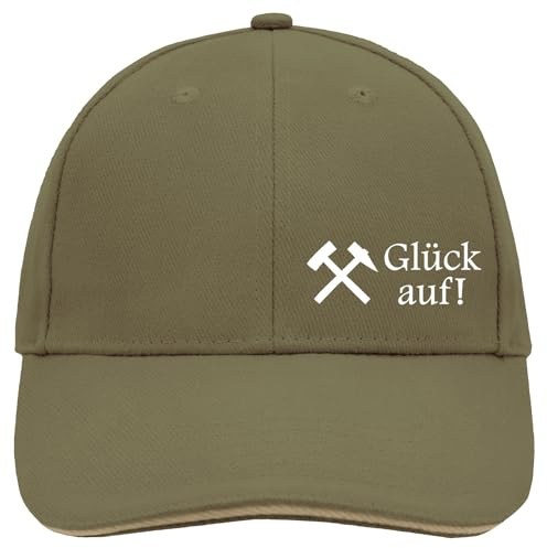 Huuraa Cappy Mütze Glück auf! Ruhrpott Geschenk | Baseballkappe Basecap Kappe Geschenkidee Unisex Baseball Cap