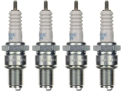 4x Zündkerze BR10EG – passend für Aprilia RS/RX/SX/Tuono 125, Honda CR 80/85, KTM SX/EGS/EXC 125, Yamaha YZ 80/85 – Zündkerzen Set für Motorrad Roller Scooter
