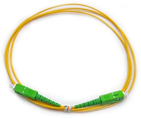 10Gtek SC/APC a SC/APC Cavo Fibra Ottica 2-meter, 9/125 Monomodale, Compatibile con TIM Fibra, Vodafone Fibra, Wind Fibra e Tre Fibra