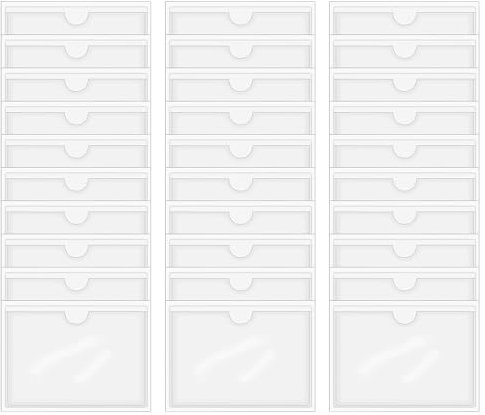 Hayaww 30Pcs Etikettenhalter Selbstklebend Visitenkartentaschen Transparent Visitenkartentaschen Klebend Wasserfest Etikettenhalter Transparente Selbstklebende Taschen Für Regal Briefkasten Schubladen