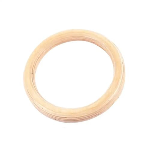 EKalgretrA Turnringe Holz 1 STÜCKE Birke Fitness Ringe Gymnastik Holz Einstellbare Übung Pull Ups Training 28/32mm Ringe(28mm Lifting Ring)
