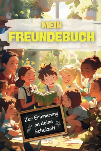 Mein Freundebuch: das perfekte Geschenk für kreative Schulkinder – für Mädchen und Jungen – ein Freundschaftsbuch, welches die schöpferische ... zum Ausfüllen, Lachen und Staunen!“
