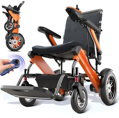 Bueuwe Faltbarer Elektrorollstuhl leicht 500W bis zu 25 km Reichweite | 150 kg Tragkraft für Senioren und Erwachsene | Ideal für Reisen Outdoor und den täglichen Einsatz