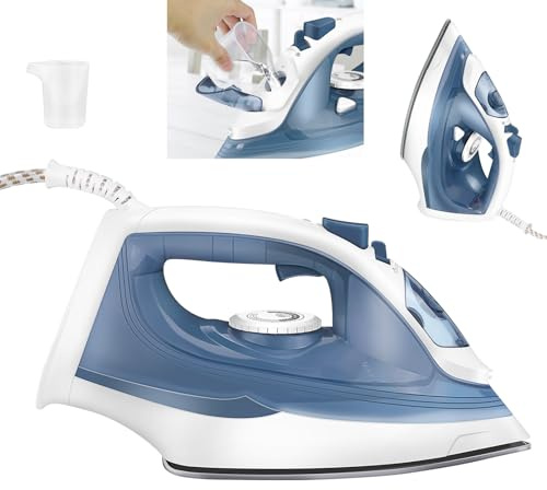 2400W Vertical Steam Steam Iron, 5 Settings, 350ML Easy-Fill Water, Tank Self-Clean & Anti-Drip Feature, 1.95M Cord, Non-Stick Soleplate for Smoother Glide, Automatic Power-Off Function