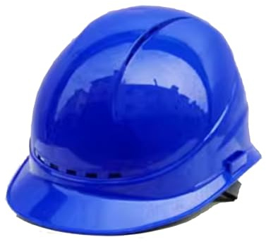 MACHSWON Schutzhelm aus ABS-Kunststoff, für Elektriker, Arbeitsschutz, europäischer Stil, atmungsaktiv, dick, Schutzhelm, Industrie-Hardhats für Bauarbeiten, Baustellen und Baustellen, Blau