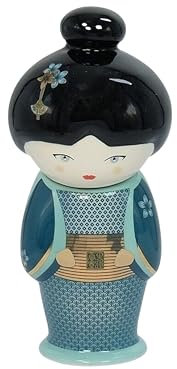 Eigenart Teafan New Little Geisha petrol Tee-Ei aus Porzellan mit Deckel und Edelstahlsieb, BPA frei, 350ml, 60010