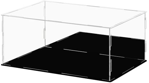 JFUTD Teca Espositiva Vetrina Espositiva per Collezionismo Vetrinetta Espositiva per Soggiorno, Camera da Letto, Ufficio,2mm, 45/50/55/60/65/70cm(50x40x30cm/20x16x12in)